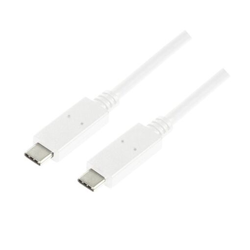 Cable LogiLink USB-C 3.2 Gen 2 (3.1 Gen 2), 1 m, Blanco