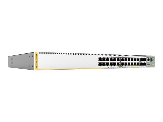 Allied Telesis AT X530L-28GTX Managed Switch - 24x 10/100/1000 (PoE+) + 4x 1G/10G SFP+ (uplink)
