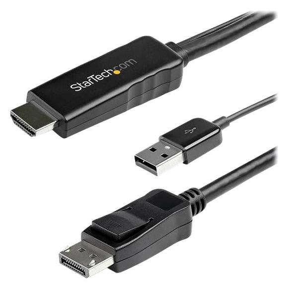 Adaptador StarTech de 3 metros DisplayPort a HDMI - 4K 30 Hz - Cable activo