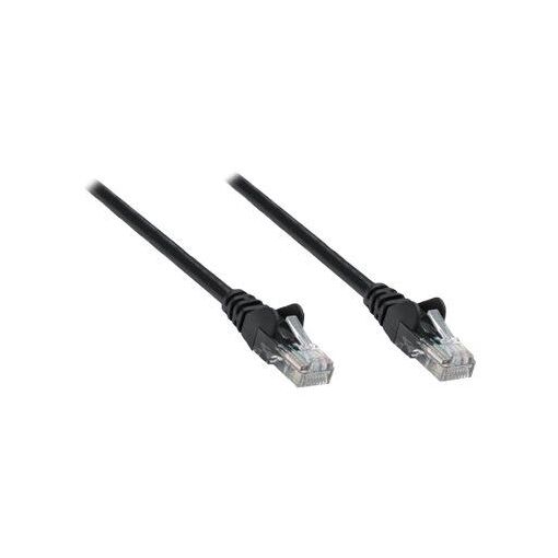 Intellinet Cat6A Patch Cable, 0.25m, Black, Snagless, Gold Plated Contacts, LSOH/LSZH, PVC, RJ45, Lifetime Warranty