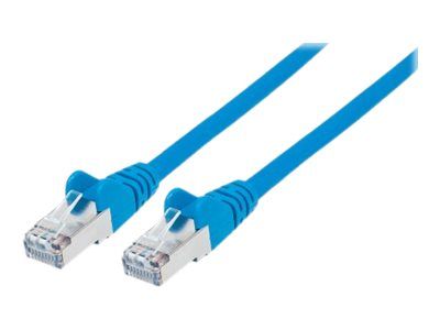 IC Intracom Network Patch Cable, Cat7/Cat6A, 7.5ft, Blue, Copper, S/FTP, LSOH/LSZH, PVC, RJ45, Gold-Plated Contacts, Snagless, Booted, Lifetime Warranty
