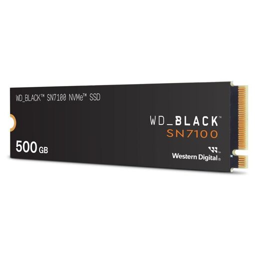 Disque dur SSD Western Digital Black SN7100 500 Go (M.2 2280, PCIe 4.0 x4 NVMe)