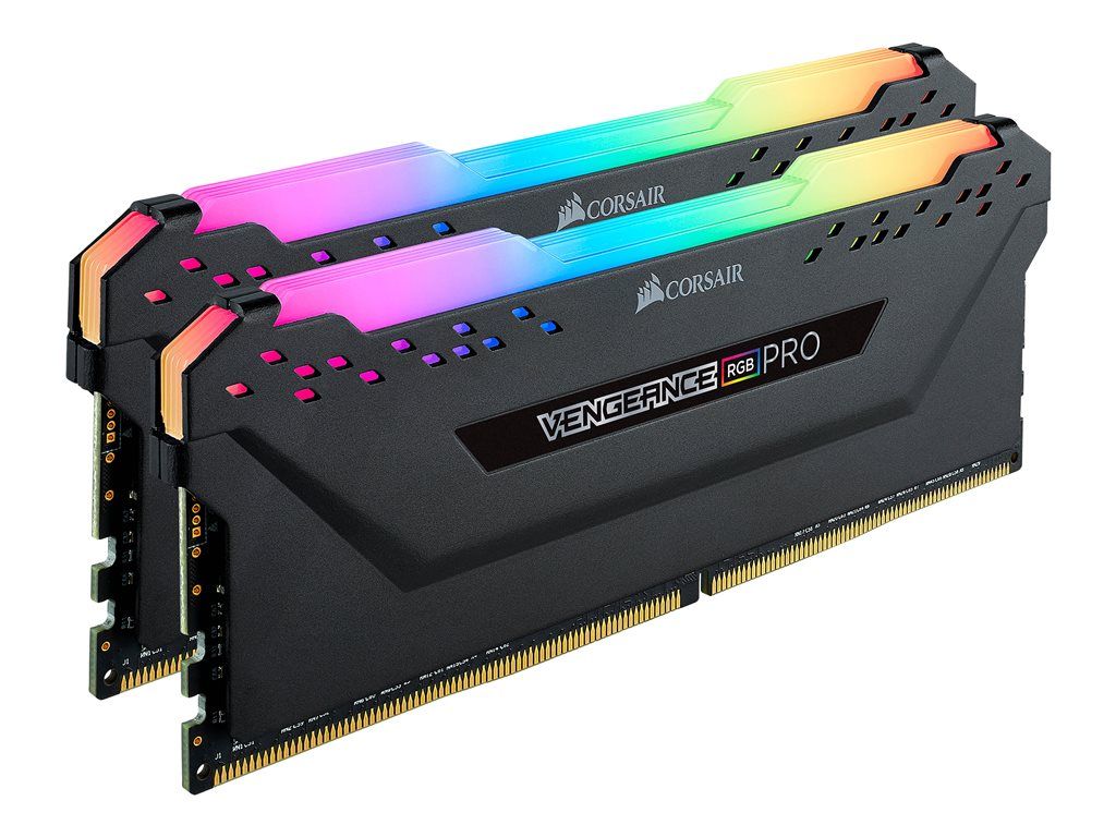 Corsair Vengeance RGB Pro DDR4 32 Go (2 x 16 Go) Kit mémoire PC4-28800 3600 MHz CL18 Non tamponée Non ECC Noire