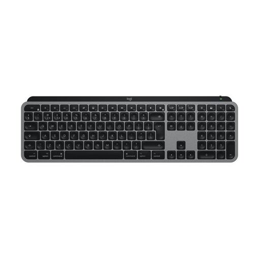 Logitech MX Keys S Master Series - Wireless Keyboard - Full Size - Backlit - Bluetooth LE - QWERTY - Nordic (Danish/Finnish/Norwegian/Swedish) - Space Grey