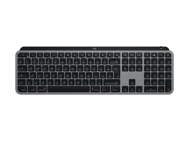 Logitech MX Keys S Serie Master - Teclado inalámbrico - Tamaño completo - Retroiluminado - Bluetooth LE - QWERTY - Nórdico (Danés/Finlandés/Noruego/Sueco) - Gris espacial