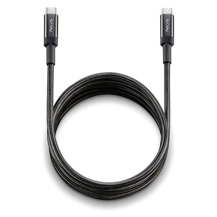 NGS USB Cable - 24-pin USB-C to USB-C (M) - 3m - 100W Power Delivery - Black