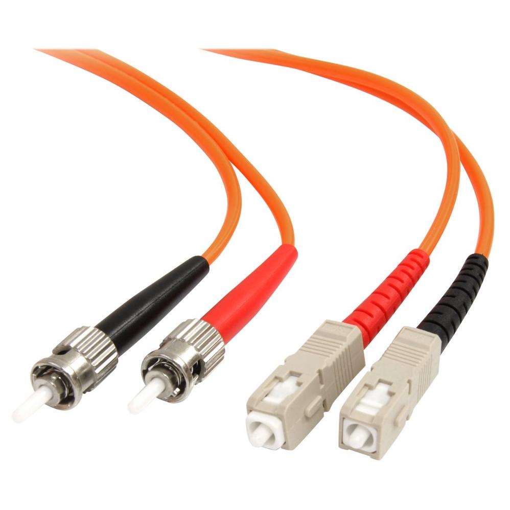 StarTech 3m OM1 62.5/125 Fiber Optic Cable, ST-SC, Orange