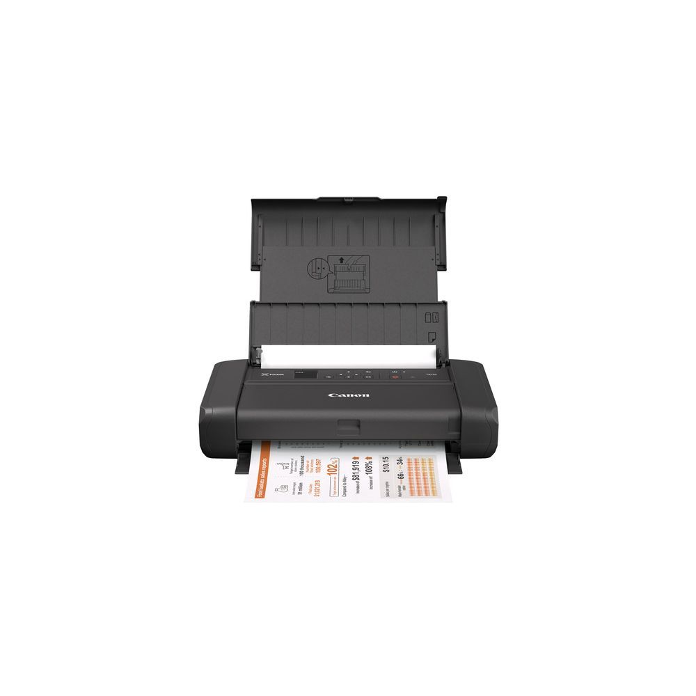 Canon PIXMA TR150 Printer - Color Inkjet - A4/Legal - Up to 9 ipm (Mono) / Up to 5.5 ipm (Color) - 50-Sheet Capacity - USB 2.0, Wi-Fi(n)
