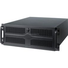 Chieftec UNC-411E-B Mid-Tower Server Case, Black/Silver, 400W Power Supply, ATX, EATX, Micro ATX, 4U