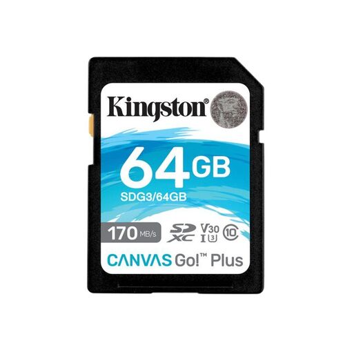 Kingston Canvas Go! Plus 64GB SDXC UHS-I Memory Card
