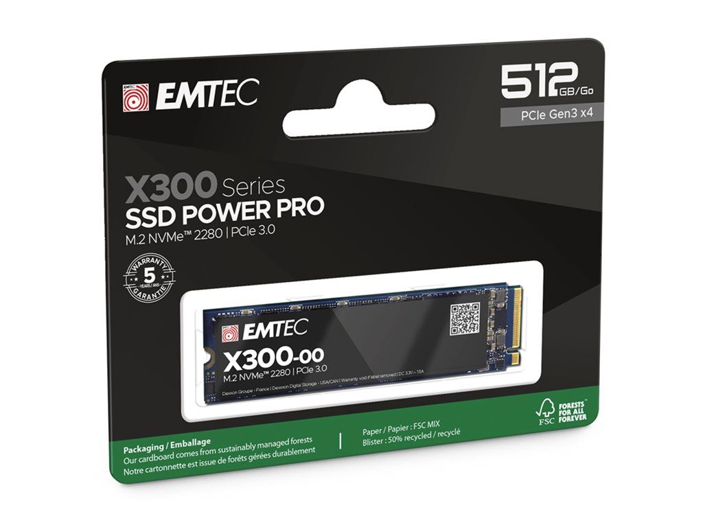 Dexxon Power Pro X300 SSD - 512GB - M.2 2280 - PCIe 3.0 x4 (NVMe)