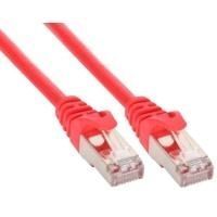 INTOS ELECTRONIC SFTP CAT 5e RJ-45 Cable, 30cm, Red