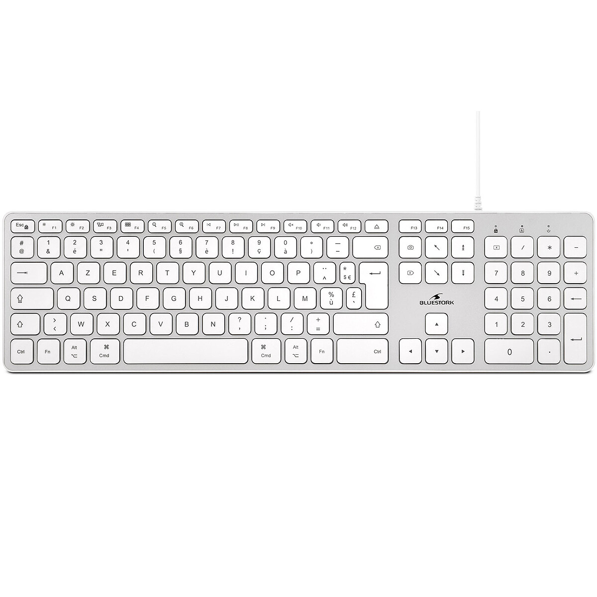 Bluestork Wired Keyboard for Mac (Blanc)