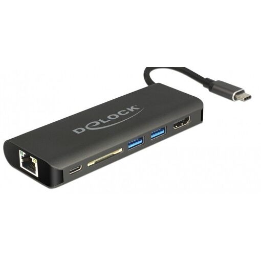 Station d'accueil Delock USB-C - HDMI et Ethernet Gigabit
