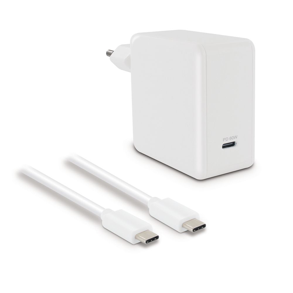 Metronic 60W Power Delivery Charger + 2.5m USB-C to USB-C Cable