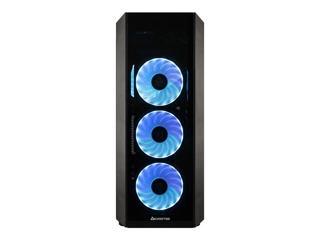 Caja de ordenador Chieftec Scorpion III GL-03B RGB de torre media ATX - Negro