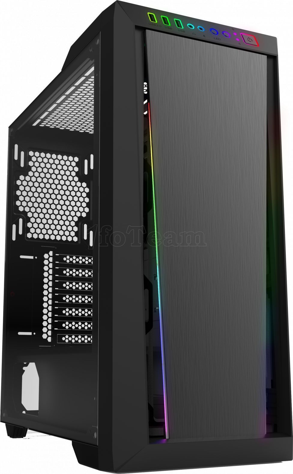 Gamdias Argus M2 RGB Mid-Tower ATX Case - Black