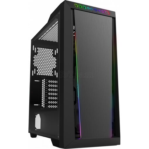 Boîtier PC Tour Moyen Gamdias Argus M2 RGB avec panneau vitré - Noir