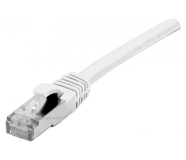 Dexlan - RJ-45 to RJ-45 Cable - 20m - SFTP - CAT 6a - Halogen-free, Molded, Hook-less - White