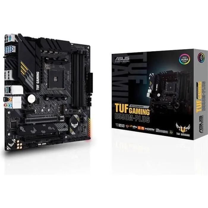 Carte mère ASUS TUF Gaming B550M-PLUS - Micro ATX, socket AM4 AMD, chipset B550