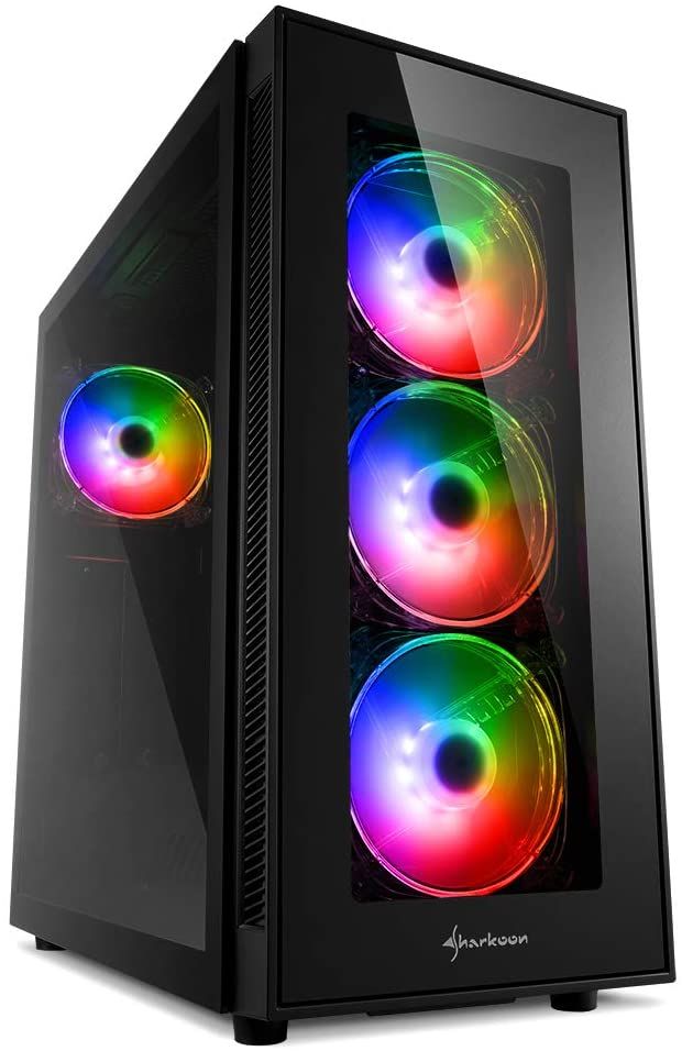 Sharkoon TG5 PRO RGB Mid Tower Case - Black - RGB - Glass Side Panel