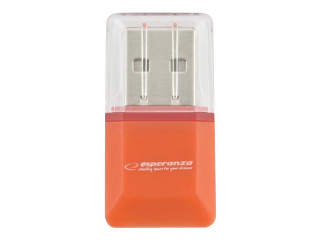 Esperanza EA134O Card Reader - TransFlash, microSD, microSDHC - USB 2.0