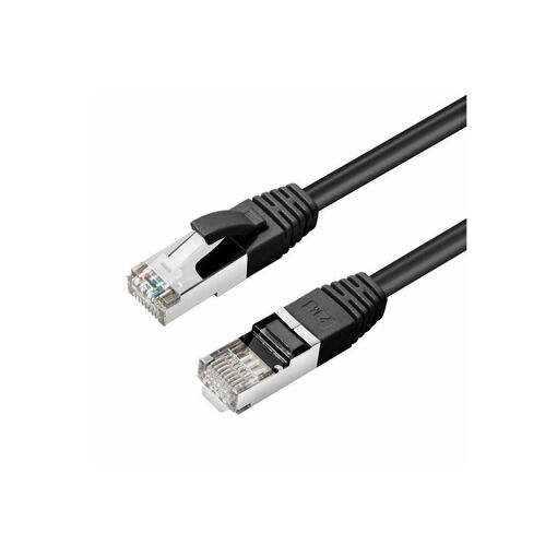 Câble réseau MicroConnect - 3 m, Paire torsadée blindée (SSTP), Cat 6, Sans halogène, Verrouillé, Noir