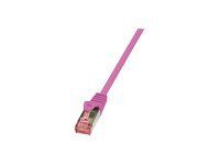 Cable de conexión 2direct PrimeLine RJ-45 a RJ-45 - CAT 6, SFTP, PiMF - Libre de halógeno y gancho - Rosa