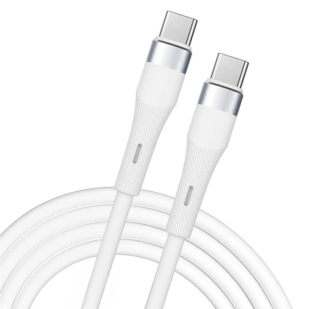 Cable USB-C a USB-C de carga rápida 60W para Xiaomi 14/14T/14 Ultra/13 Pro/12 - 1 metro blanco