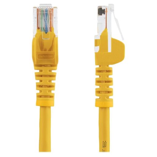 StarTech 2-Meter UTP Cat5e Network Cable - Hook-Free RJ45 Ethernet Cord - Patch Cable - Yellow