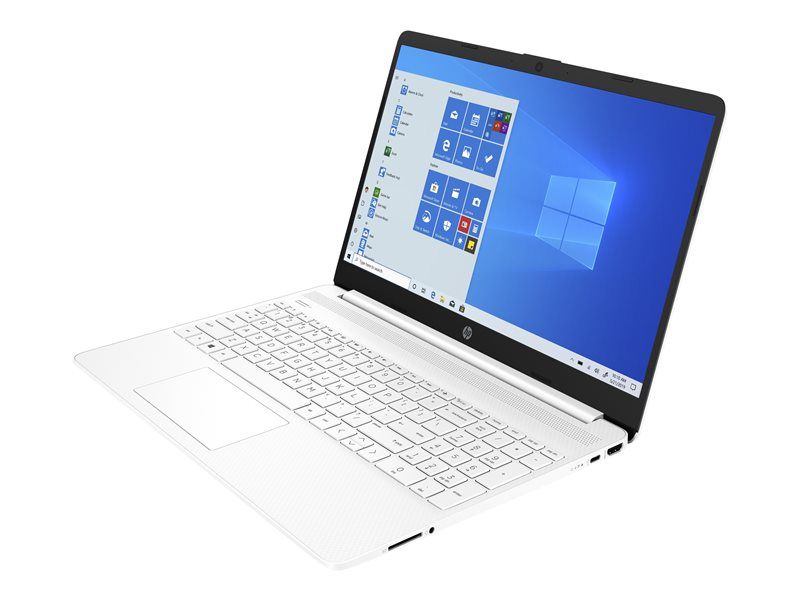 Ordinateur portable HP 15s-eq1025nf - Ryzen 3 3250U, 8 Go de RAM, 512 Go SSD, clavier AZERTY blanc