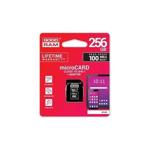 Goodram S1A0 - 256GB SDXC UHS-I Memory Card