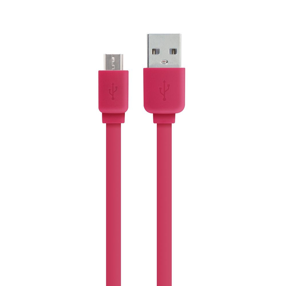 Mooov Micro USB / USB-A Flat Cable 1m - Raspberry