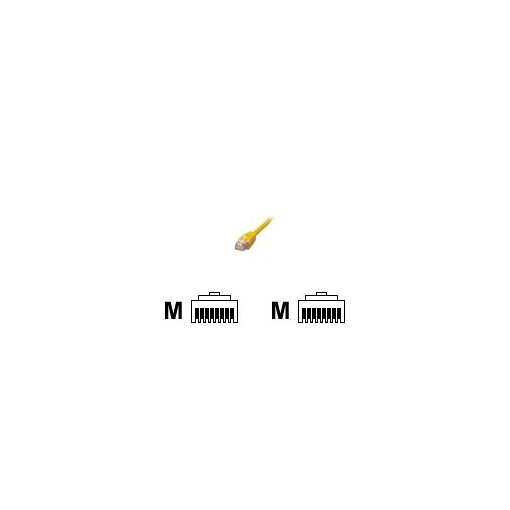 Câble réseau MCL - 1 m RJ-45 (M) vers RJ-45 (M) - Blindé CAT 5e - Jaune