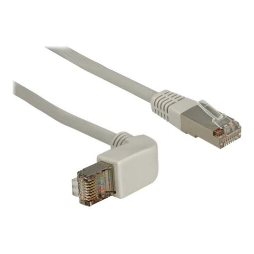 Câble Delock RJ-45 - 50 cm, Moulé, Angle 90°, SFTP, CAT 5e, Gris