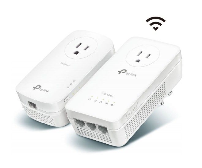 TP-Link TL-WPA8631P 300Mbps Ethernet/LAN WiFi Adapter Kit (White, 2-Pack)