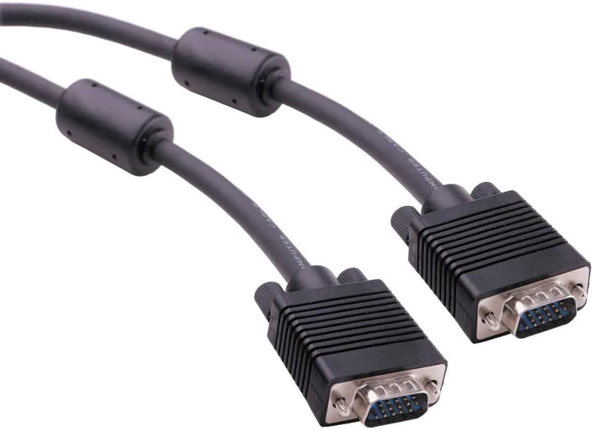 SVD Pro HD15 VGA Cable, 2 Ferrites, 30m