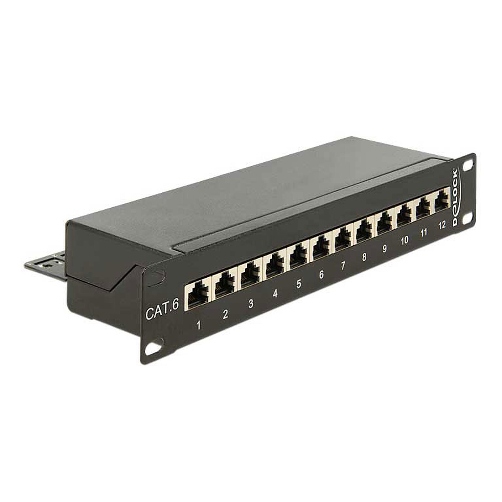 DeLock 10" 1U 12-Port RJ-45 Cat.6 Patch Panel