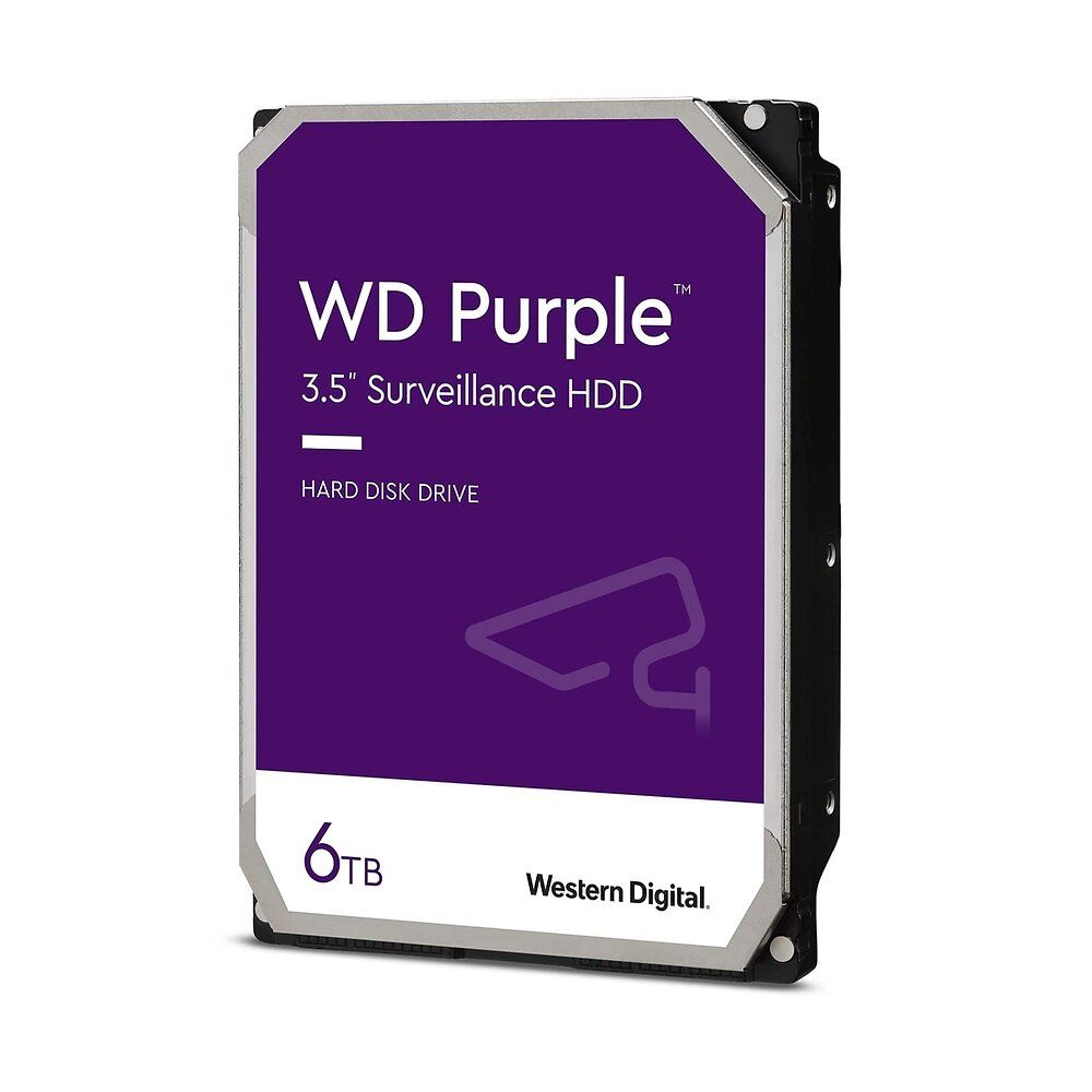 Western Digital Purple 6TB Internal Hard Drive - 3.5" SATA 6Gb/s with 64MB Buffer