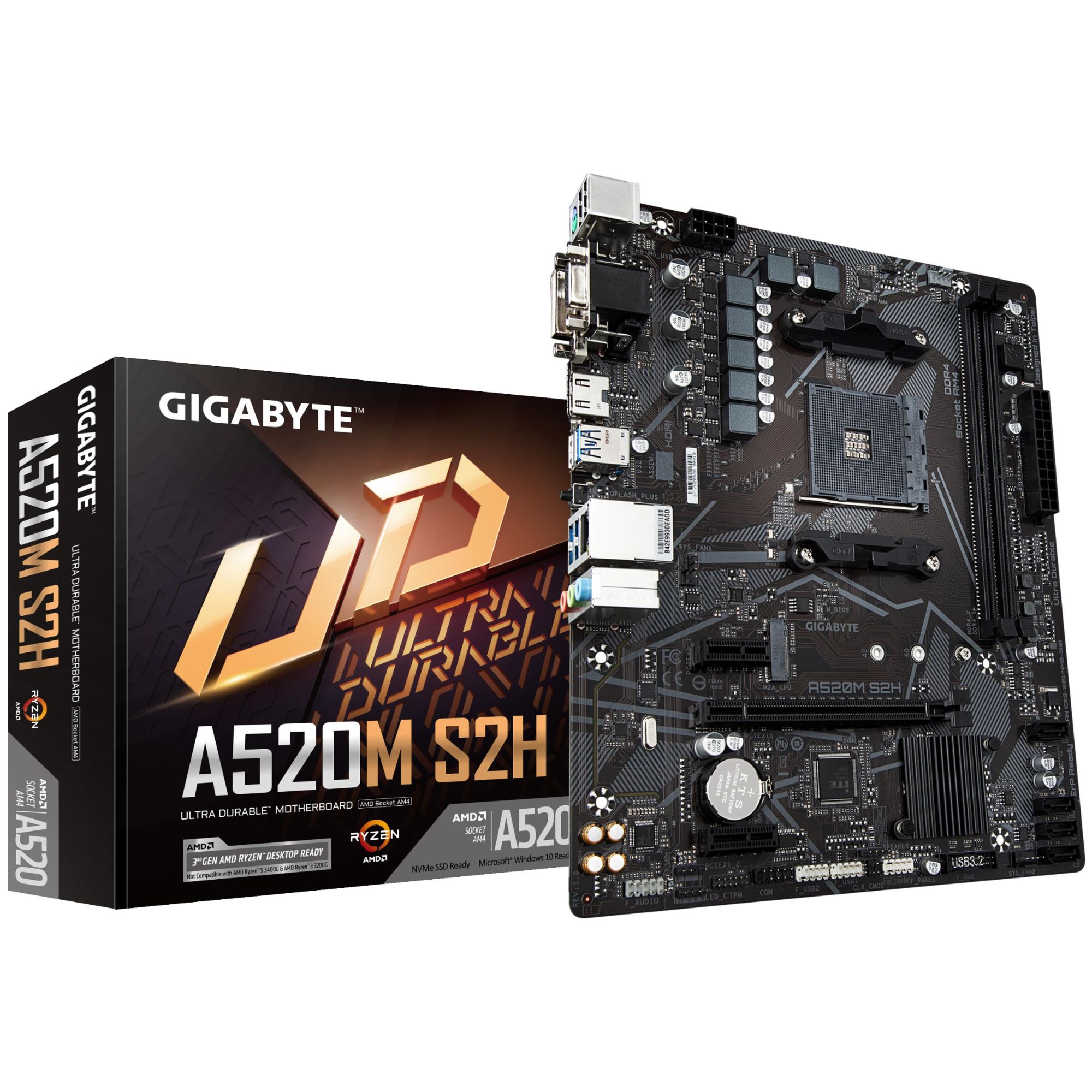 Gigabyte A520M S2H - Placa base micro ATX