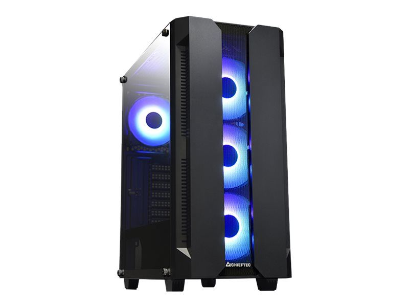 Chieftec Hunter GS-01B-OP RGB Mid Tower ATX Case - Black
