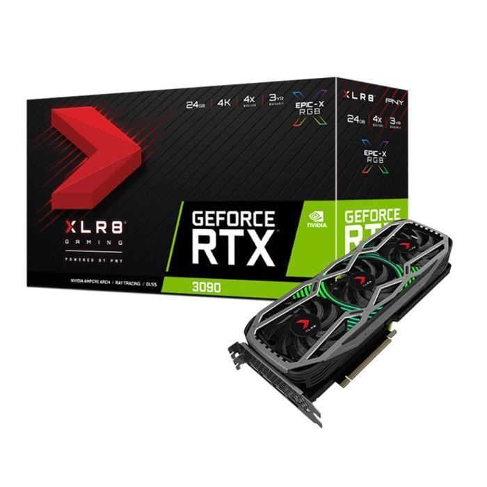 PNY GeForce RTX 3090 EPIC-X RGB XLR8 Gaming Edition - 24GB GDDR6X - PCIe 4.0 x16 - HDMI, 3x DisplayPort