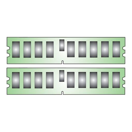 Kit de memoria Kingston de 4 GB (2 x 2 GB) - 667 MHz/PC2-5300 - ECC - Para Dell PowerEdge 2970, 6950, M605, M805, M905, R805, R905, SC1435