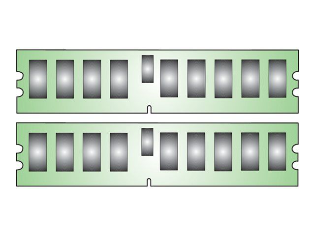 Kingston 4GB DDR2 Memory Kit (2 x 2GB) - 667MHz/PC2-5300 - ECC - For Dell PowerEdge 2970, 6950, M605, M805, M905, R805, R905, SC1435
