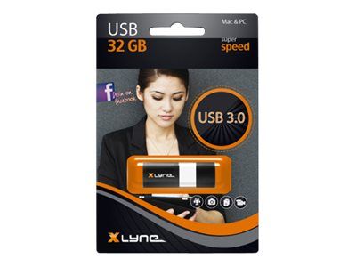 XLyne Wave USB 3.0 32GB Black White
