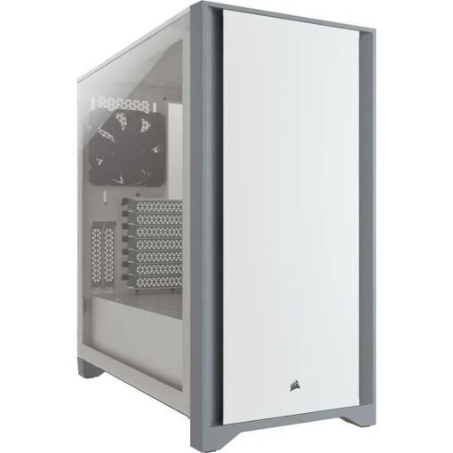 Caja de ordenador Corsair 4000D - Blanco con panel lateral de vidrio templado