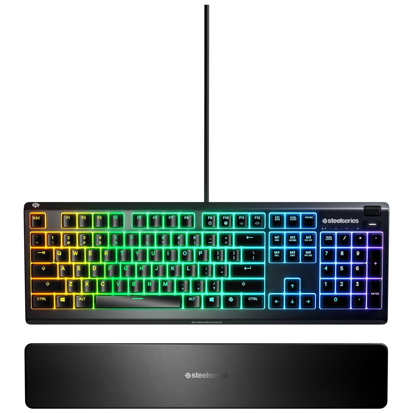 SteelSeries Apex 3 Whisper Quiet Gaming Keyboard