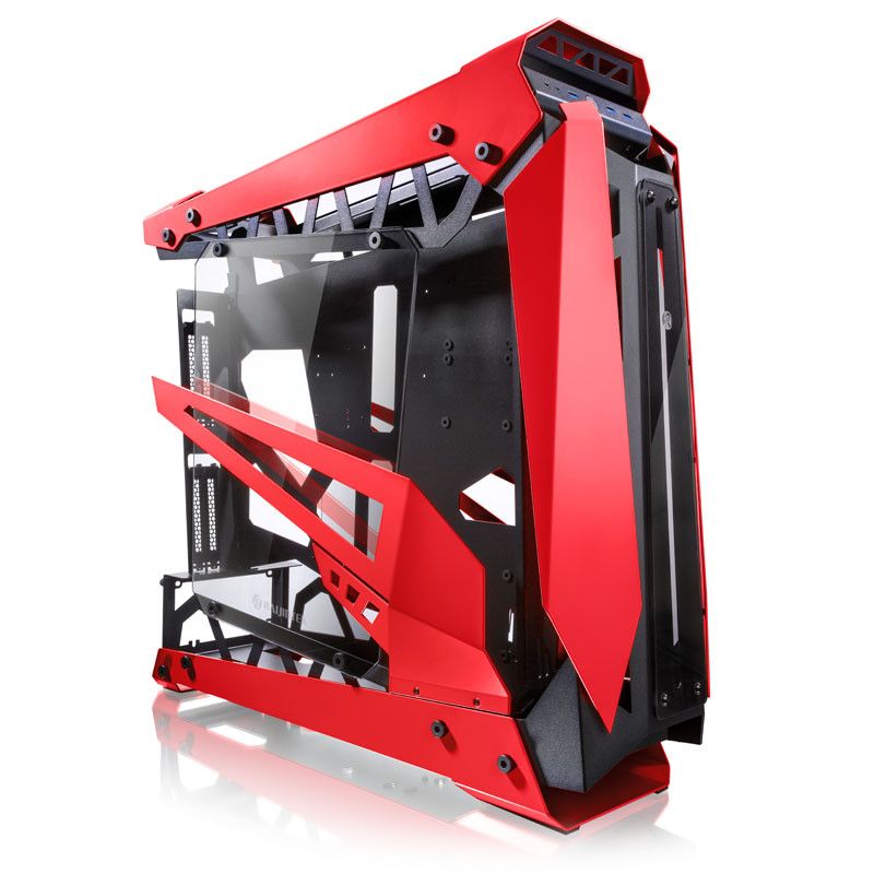 Raijintek Nyx Pro Showcase Big-Tower Case, Tempered Glass - Red