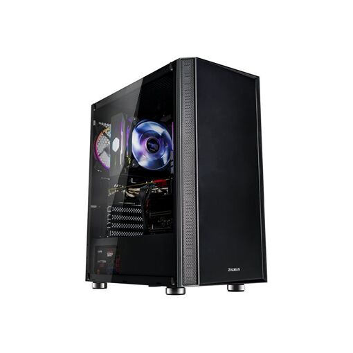 Zalman R2 Mid-Tower E-ATX PC Case with Glass Panel - Black
