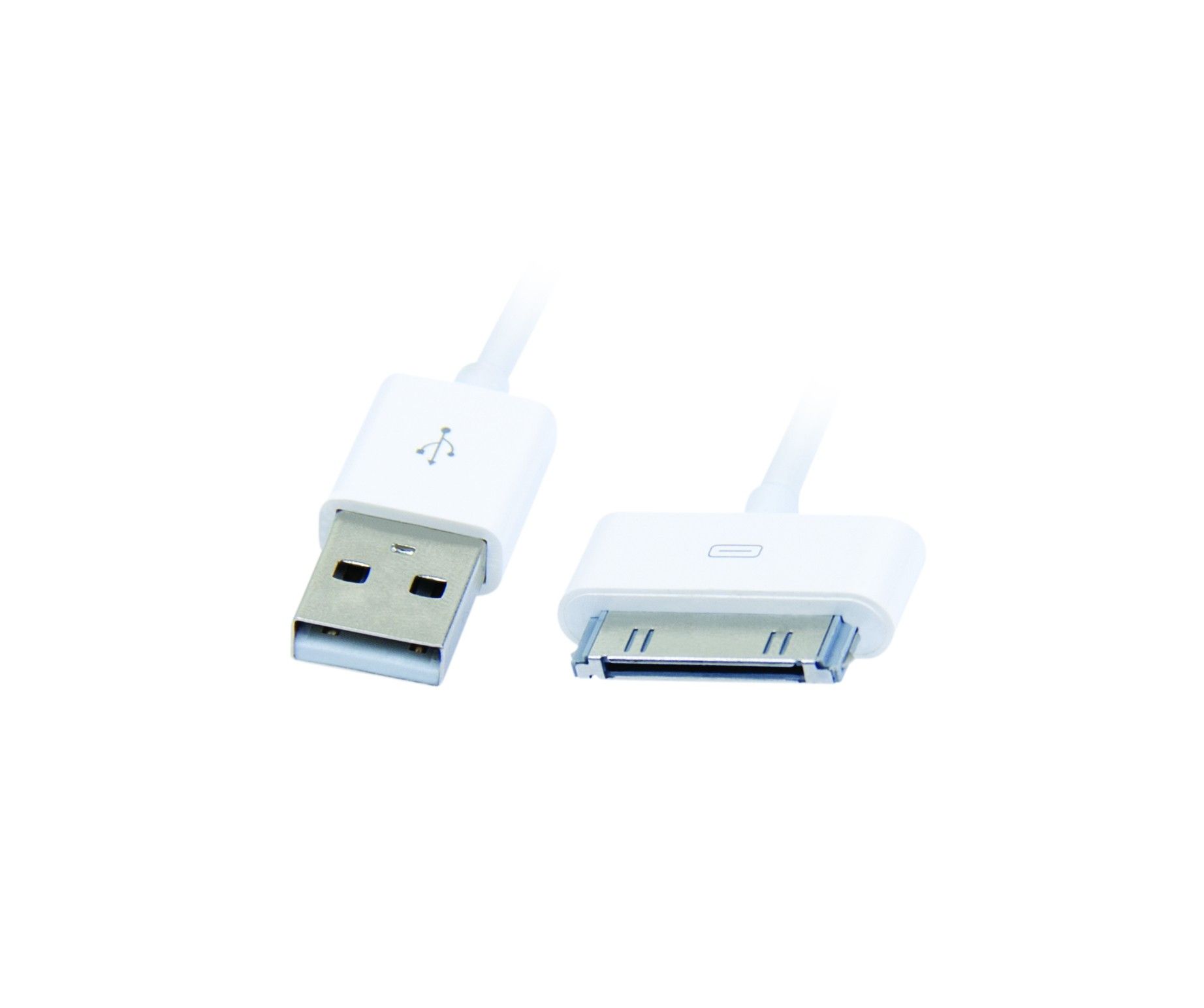APM Charging Cable - USB Male to Apple Dock Male - 1.5m - White